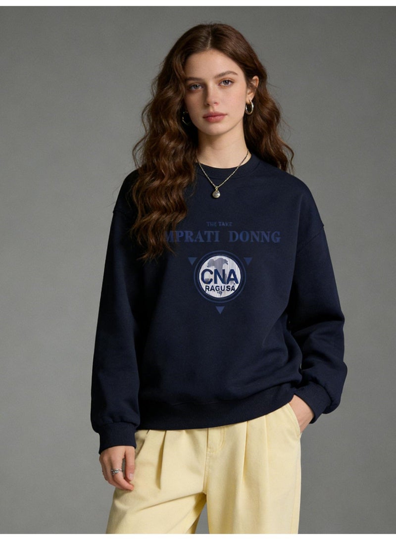 thick pullover | unisex oversized pullover with original pattern and letter design printed on it. - Image 4
